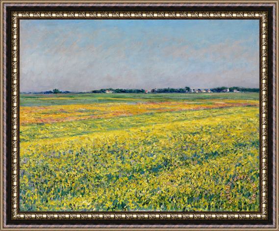 Gustave Caillebotte The Plain of Gennevilliers, Yellow Fields Framed Print Gustave Caillebotte The Plain of Gennevilliers, Yellow Fields Framed Print