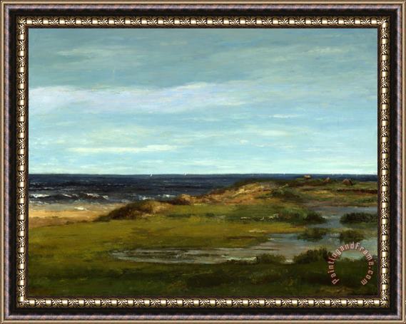 Gustave Courbet Seascape Framed Painting