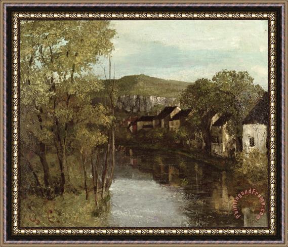 Gustave Courbet The Reflection of Ornans Framed Print
