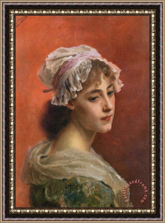 Gustave Jean Jacquet Lost in Thought Framed Print