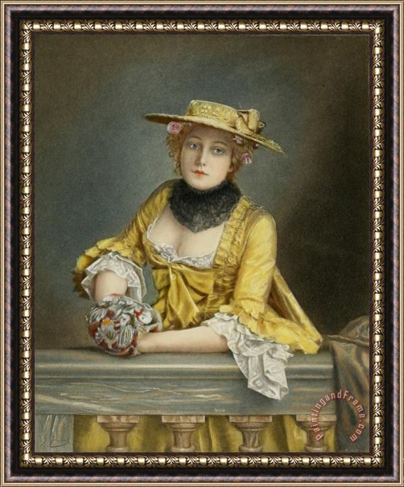 Gustave Jean Jacquet Will It Be Fine Framed Painting