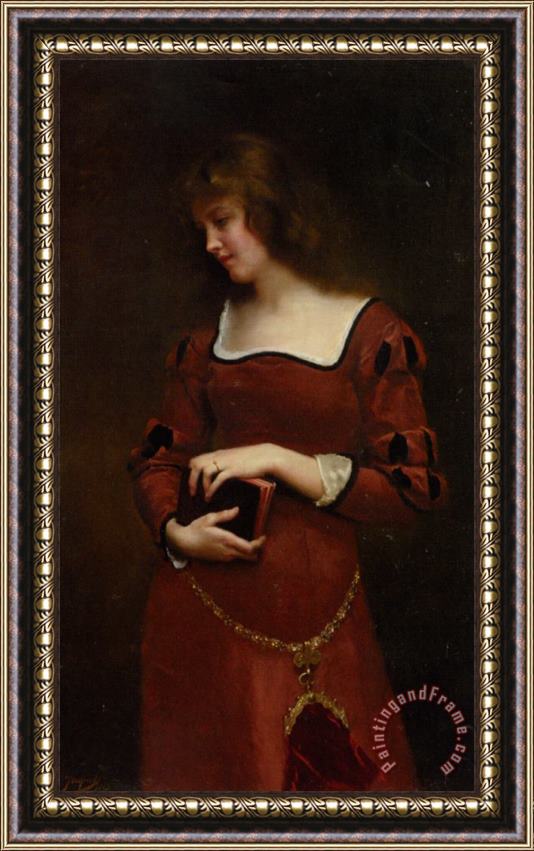 Gustave Jean Jacquet Wistful Thoughts Framed Print