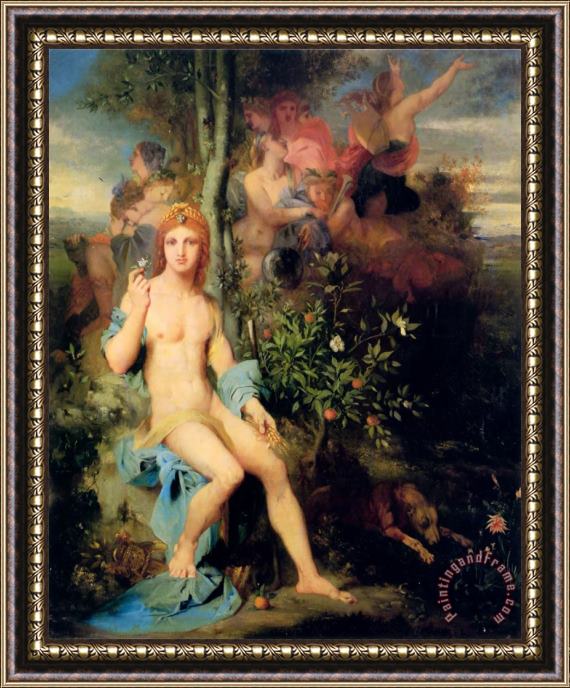 Gustave Moreau Apollo And The Nine Muses Framed Painting
