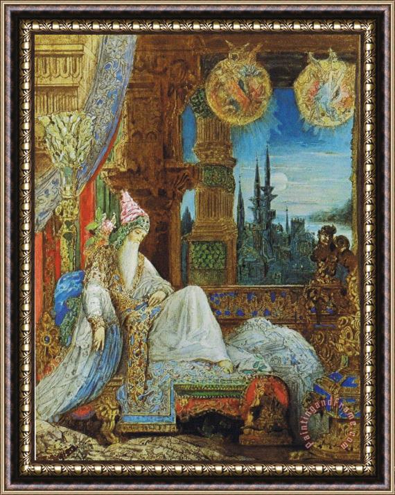 Gustave Moreau The Dream Haunting The Mogul Framed Print