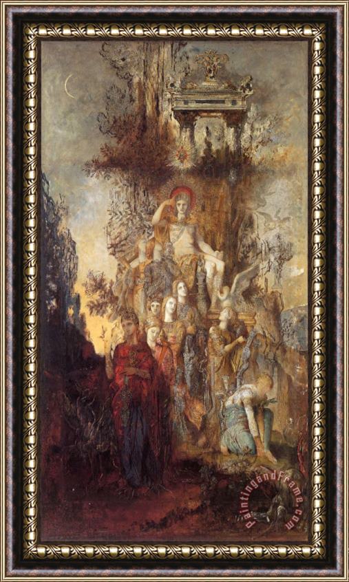 Gustave Moreau The Muses Leaving Their Father Apollo to Go And Enlighten The World Framed Print