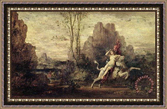 Gustave Moreau The Rape Of Europa Framed Painting