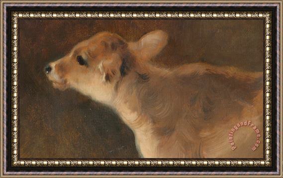 GW Horlor A Calf Framed Painting