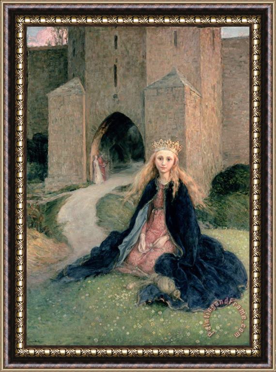 Hanna Pauli Princess with a spindle Framed Painting