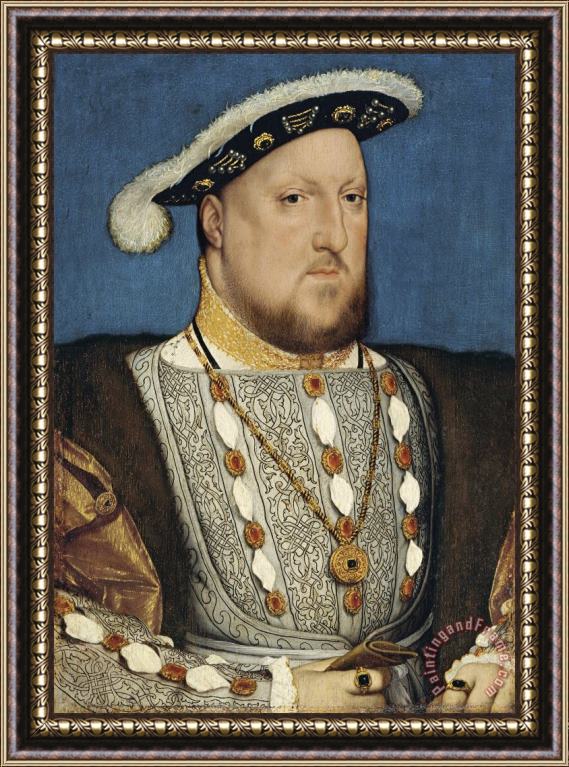 Hans Holbein the Younger Portrait Of Henry Viii King Of England Framed Print