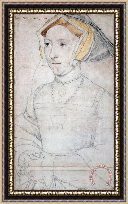 Hans Holbein the Younger Portrait of Queen Jane Seymour Framed Painting