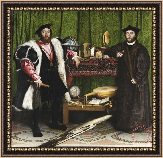 Hans Holbein the Younger The Ambassadors Framed Print
