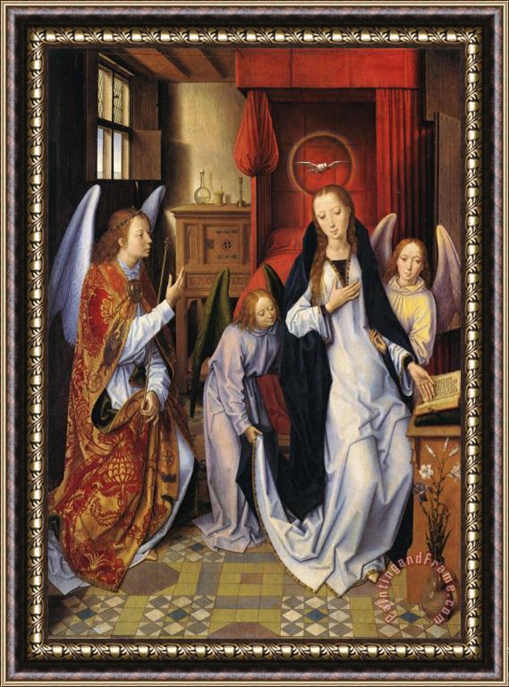 Hans Memling Annunciation Framed Painting