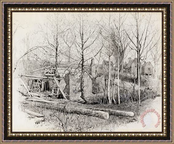 Harry Fenn Present Aspect of Gaines's Mill, Looking East Framed Painting