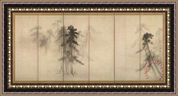 Hasegawa Touhaku Pine Trees Framed Print