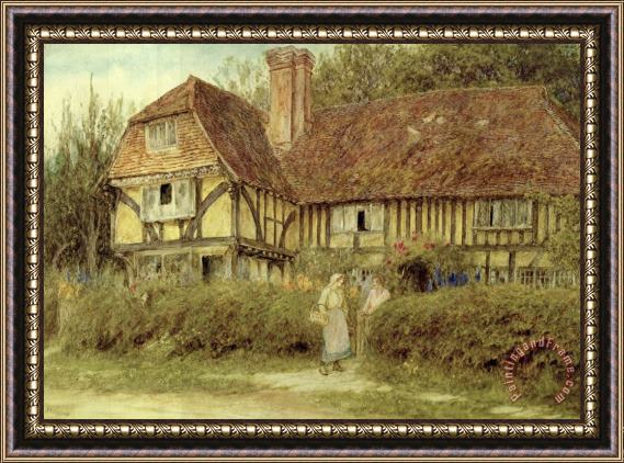 Helen Allingham A Kentish Cottage Framed Painting
