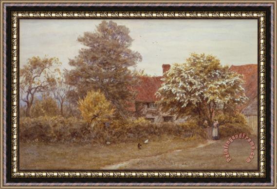 Helen Allingham Blake's House Hampstead Heath Framed Painting