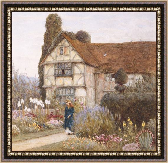 Helen Allingham Old Manor House Framed Painting