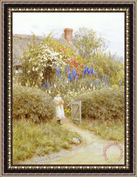 Helen Allingham The Cottage Gate Framed Painting