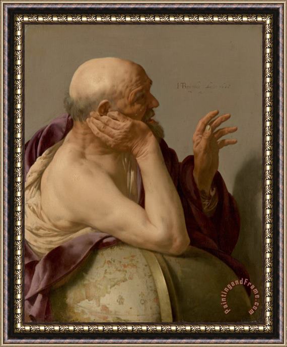 Hendrick Ter Brugghen Heraclitus Framed Painting