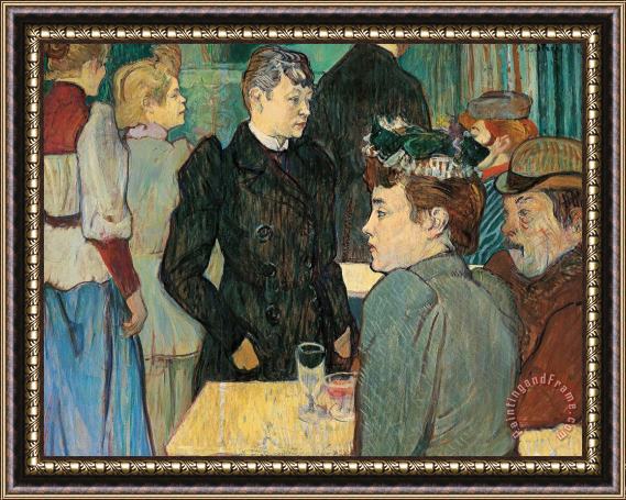Henri de Toulouse-Lautrec Corner Of Moulin De La Galette Framed Painting