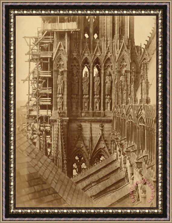 Henri Le Secq Tower of Kings at Rheims Framed Print