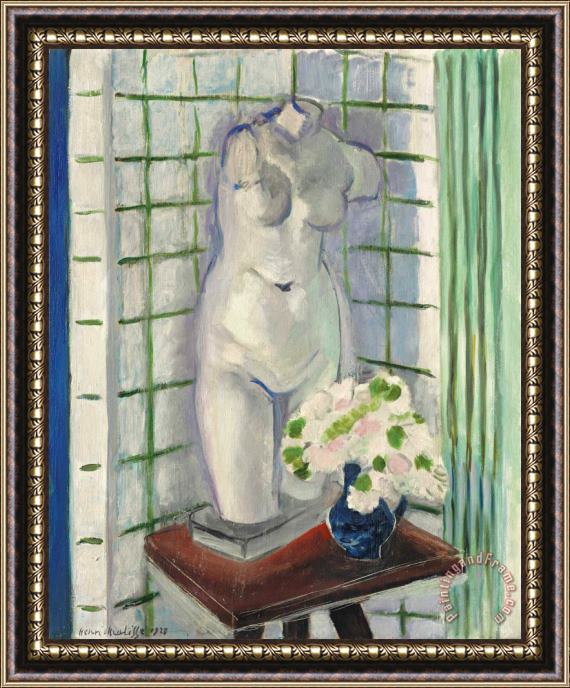 Henri Matisse Antique Et Oeillets Framed Painting