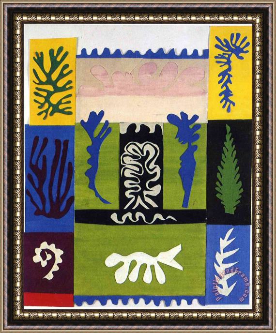 Henri Matisse Cut Outs 5 Framed Painting