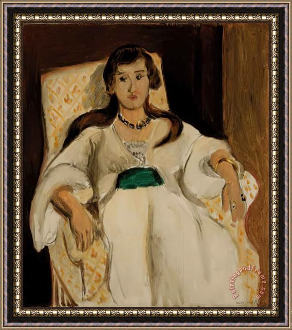 Henri Matisse Femme Au Fauteuil, 1919 Framed Print