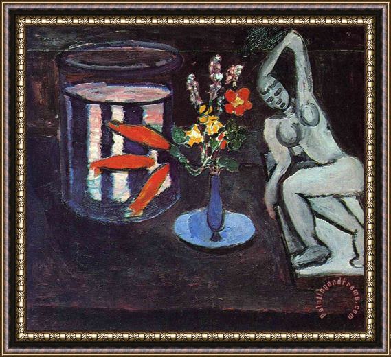 Henri Matisse Fish Tank in The Room 1912 Framed Painting