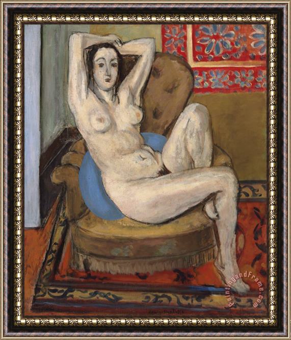Henri Matisse Nu Au Coussin Bleu, 1924 Framed Print