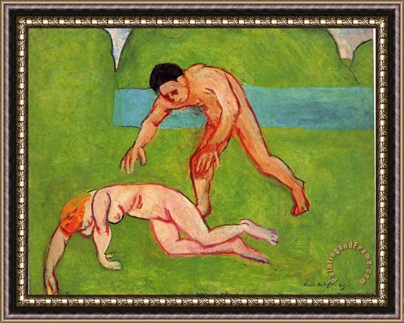Henri Matisse Nymph And Satyr 1909 Framed Painting