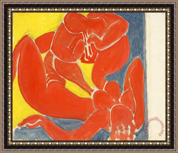 Henri Matisse Nymphe Et Faune Rouge, 1939 Framed Painting