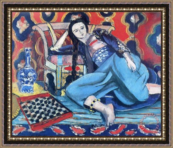 Henri Matisse Odalisque with a Turkish Chair 1928 Framed Painting