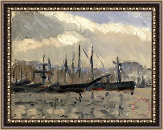 Henri Matisse Port De Cherbourg, 1918 Framed Print