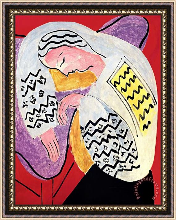 Henri Matisse The Dream 1940 Framed Painting