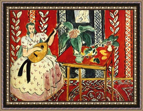 Henri Matisse The Lute 1943 Framed Painting