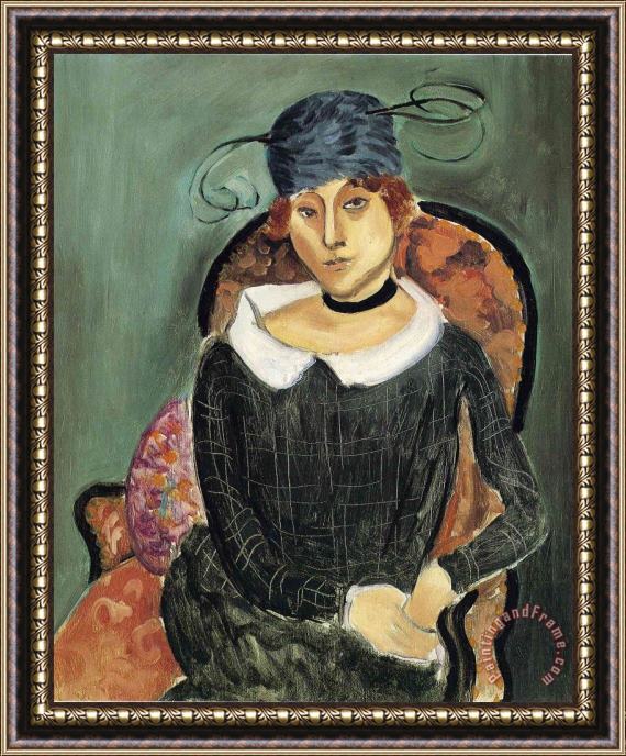 Henri Matisse The Ostrich Feather Hat Framed Painting