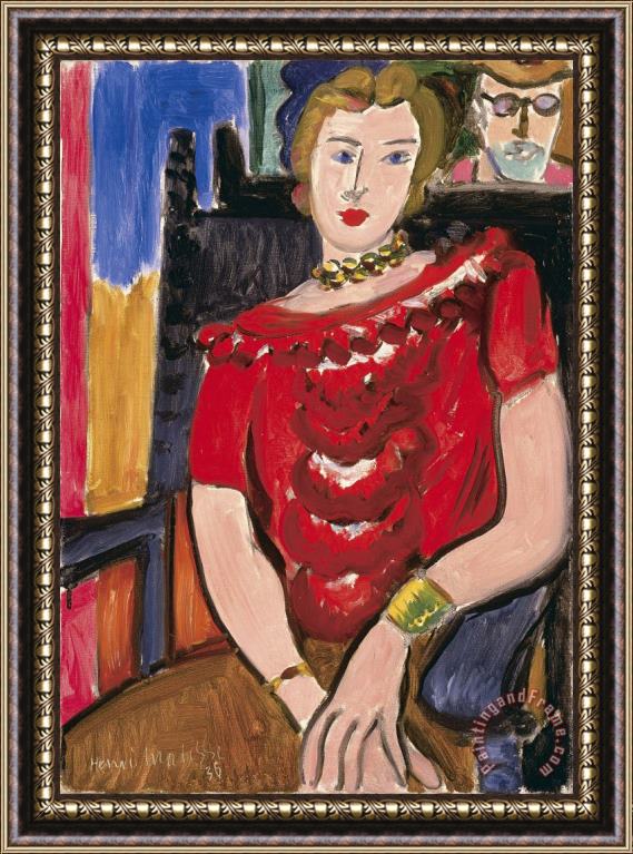 Henri Matisse The Red Blouse Framed Print