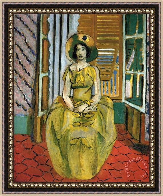 Henri Matisse The Yellow Dress 1931 Framed Print