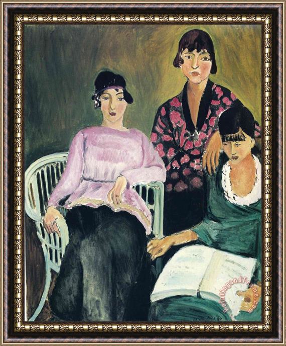 Henri Matisse Three Sisters 1917 Framed Painting