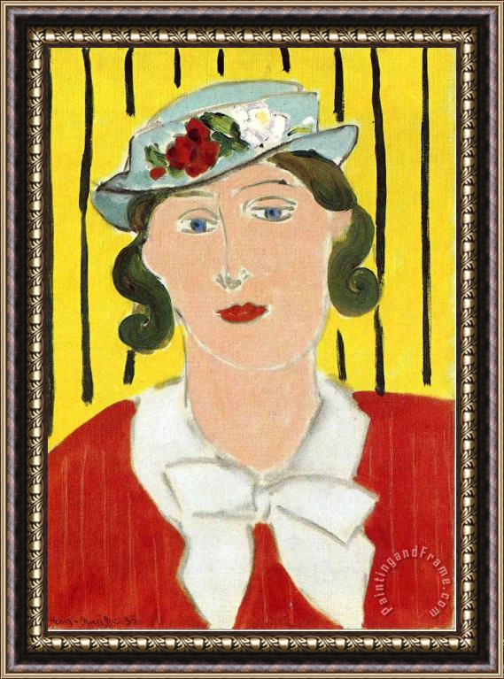 Henri Matisse Woman Portrait 1939 Framed Print