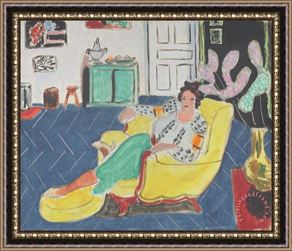 Henri Matisse Woman Seated in an Armchair Framed Painting