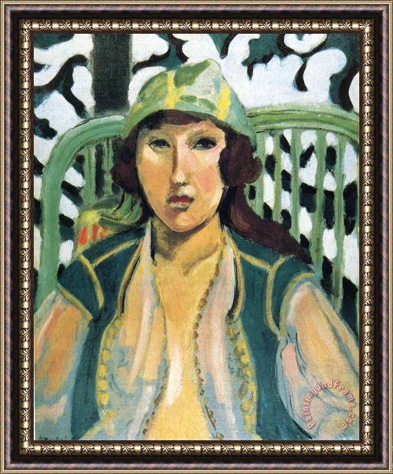 Henri Matisse Woman with Oriental Dress 1919 Framed Painting