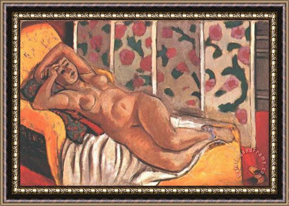 Henri Matisse Yellow Odalisque 1926 Framed Painting