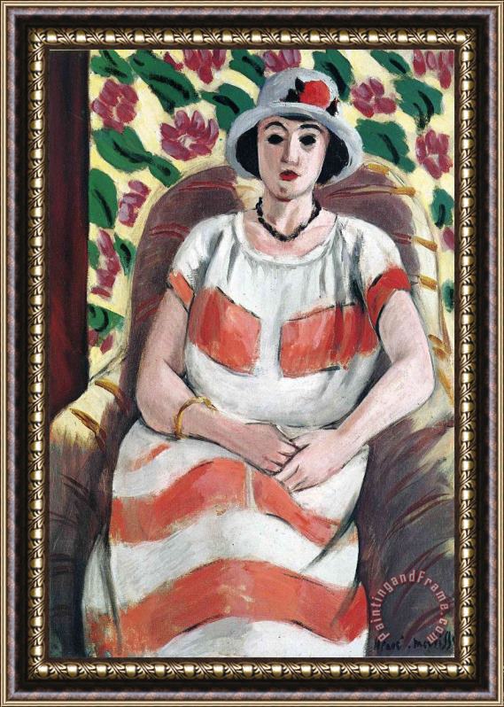 Henri Matisse Young Woman in Pink 1923 Framed Painting