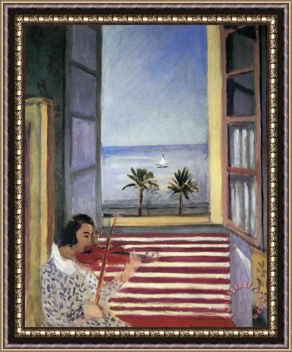 Henri Matisse Young Woman Playing Violin 1923 Framed Painting