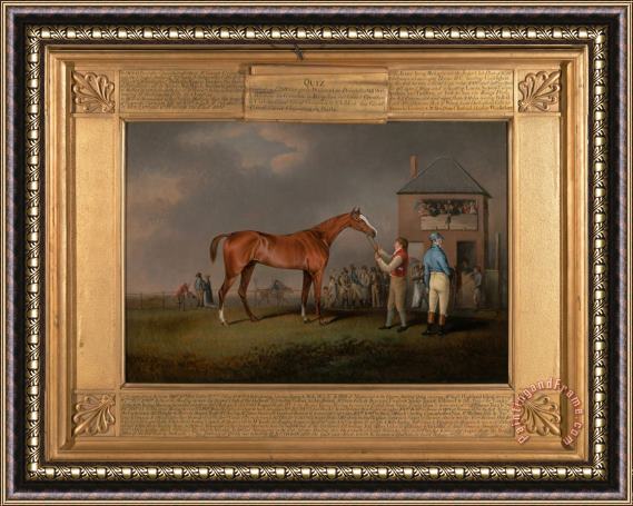 Henry Bernard Chalon Quiz, After His Last Race at Newmarket Framed Painting