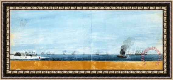 Henry Gray The Morning After The Attack on Sullivan's Island, June 29, 1776 Framed Painting