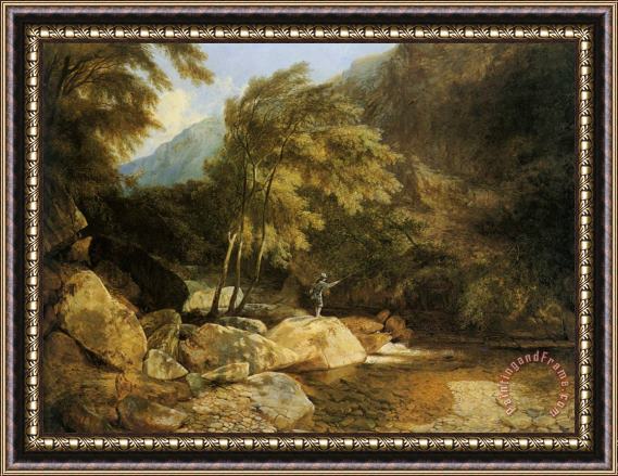 Henry John Boddington The Angler Framed Painting