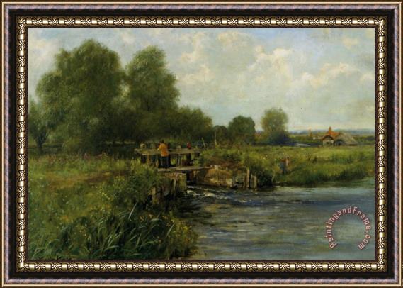Henry John Yeend King The River Thames at Pangbourne Framed Painting